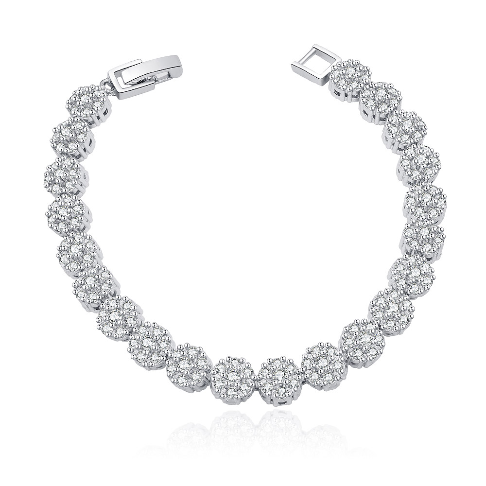 Floral Zirconia Bracelet